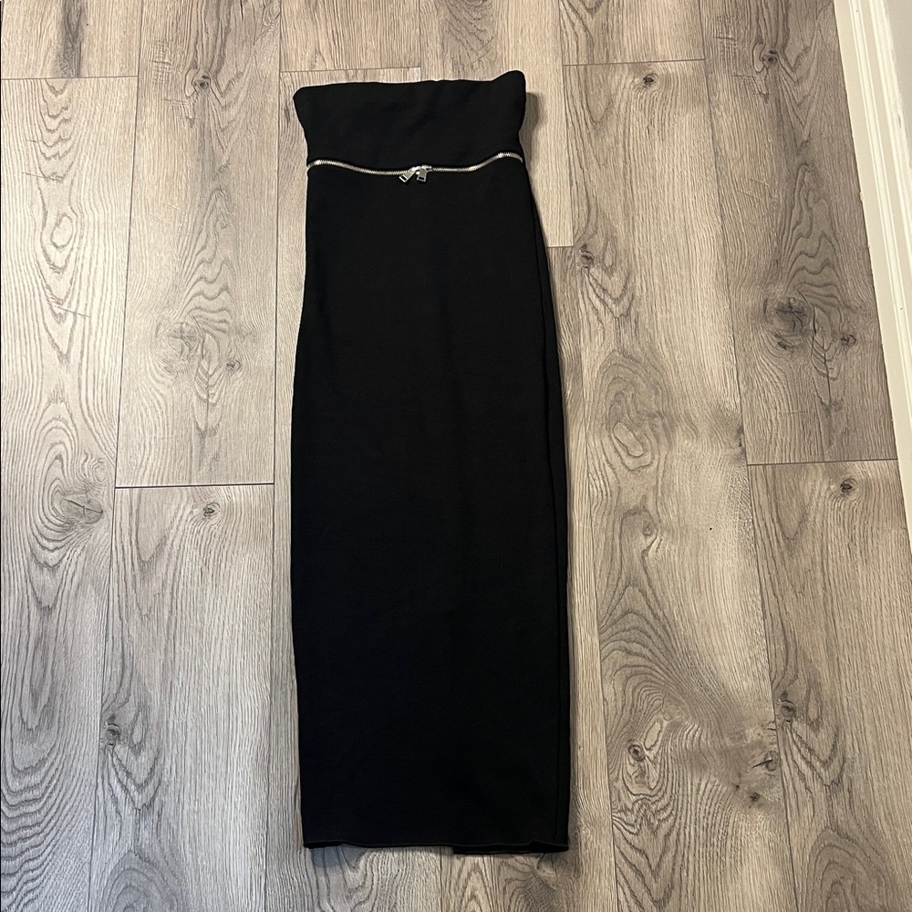Zara Black Strapless Dress